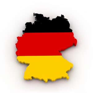 map, germany, flag