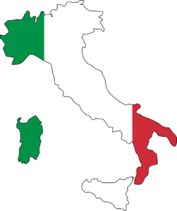 italy, flag, map