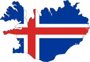iceland, map, flag